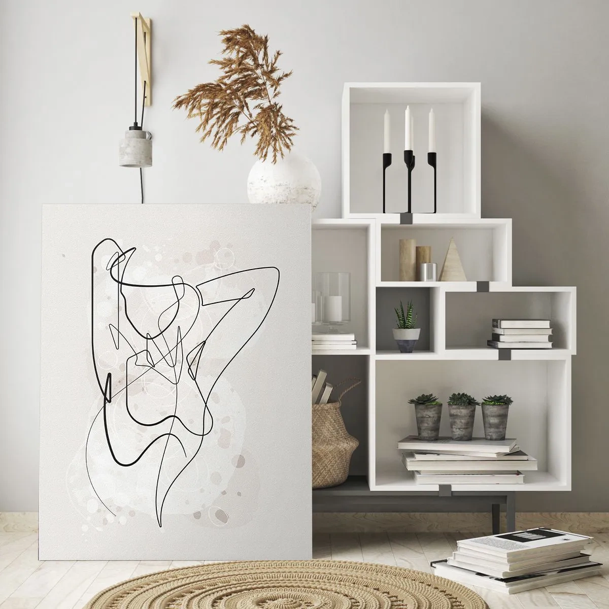 Glastavla - Bild på glas - Konsten att förföra - 70x100 cm