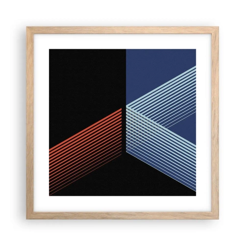 Affisch i ram av ljusek - Enkel historia - 40x40 cm