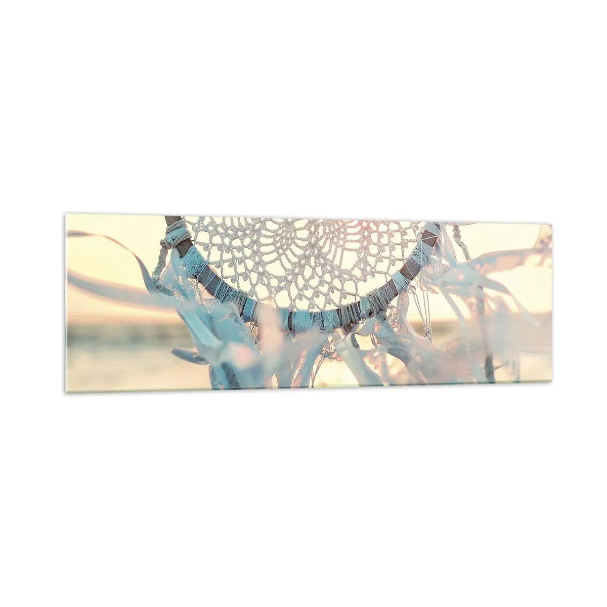 Glastavla - Bild på glas - Spetstotem - 160x50 cm