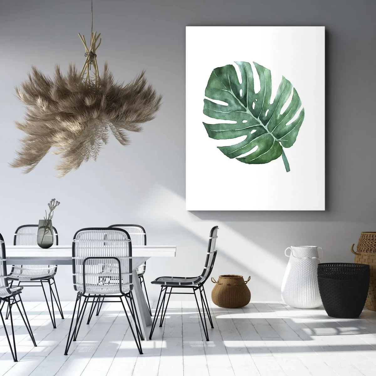 Canvastavla - Bild på duk - Grönt koncept - 50x70 cm