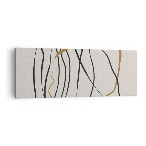Canvastavla - Bild på duk - Komposition: besittande dans - 140x50 cm