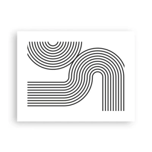 Affisch - På en kurva - 40x30 cm