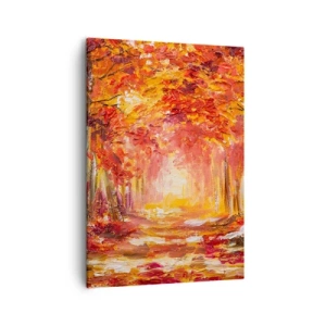 Canvastavla - Bild på duk - Kopparskog - 50x70 cm