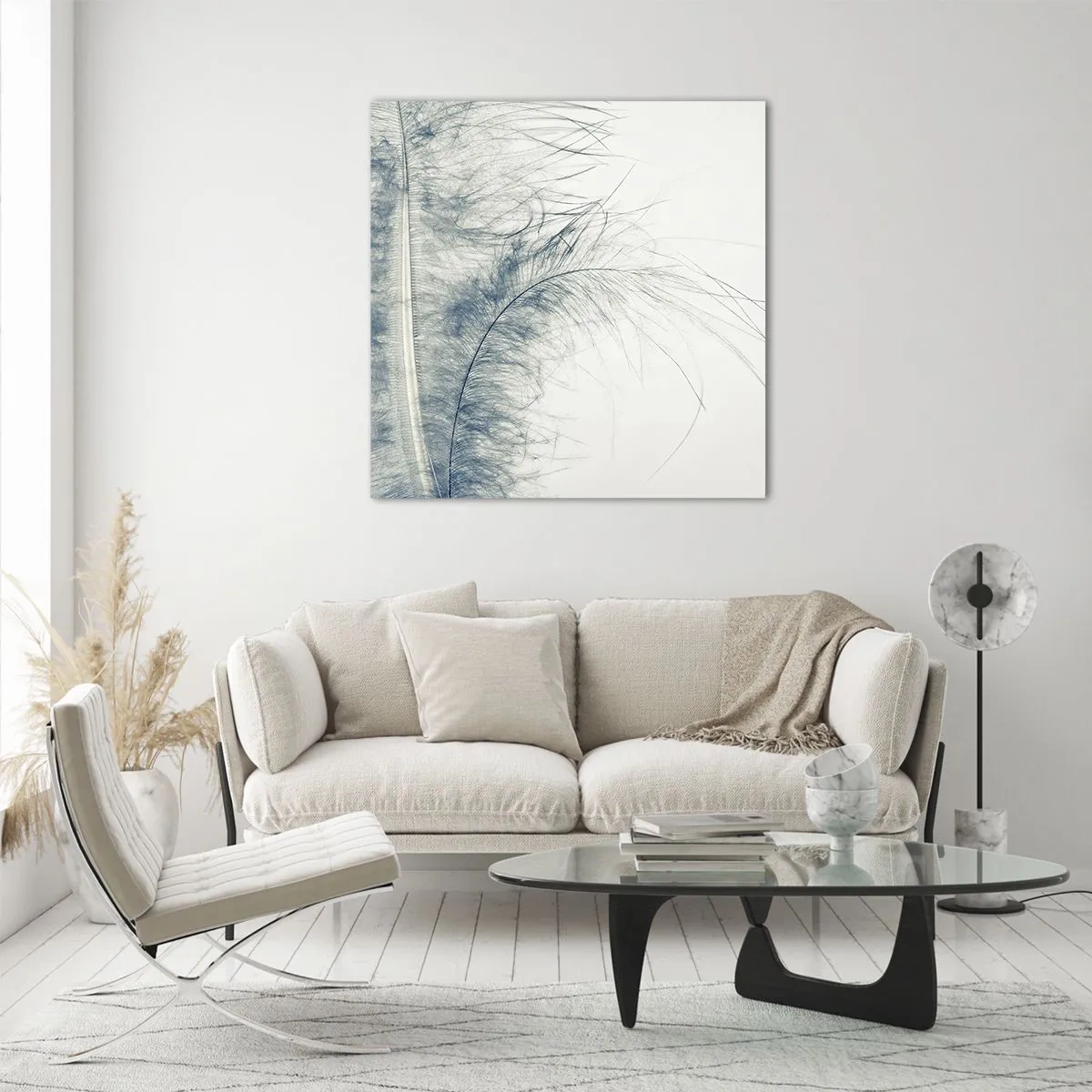 Glastavla - Bild på glas - Naturens viskningar - 60x60 cm