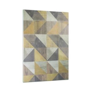 Glastavla - Bild på glas - Under triangelns vinkel - 50x70 cm