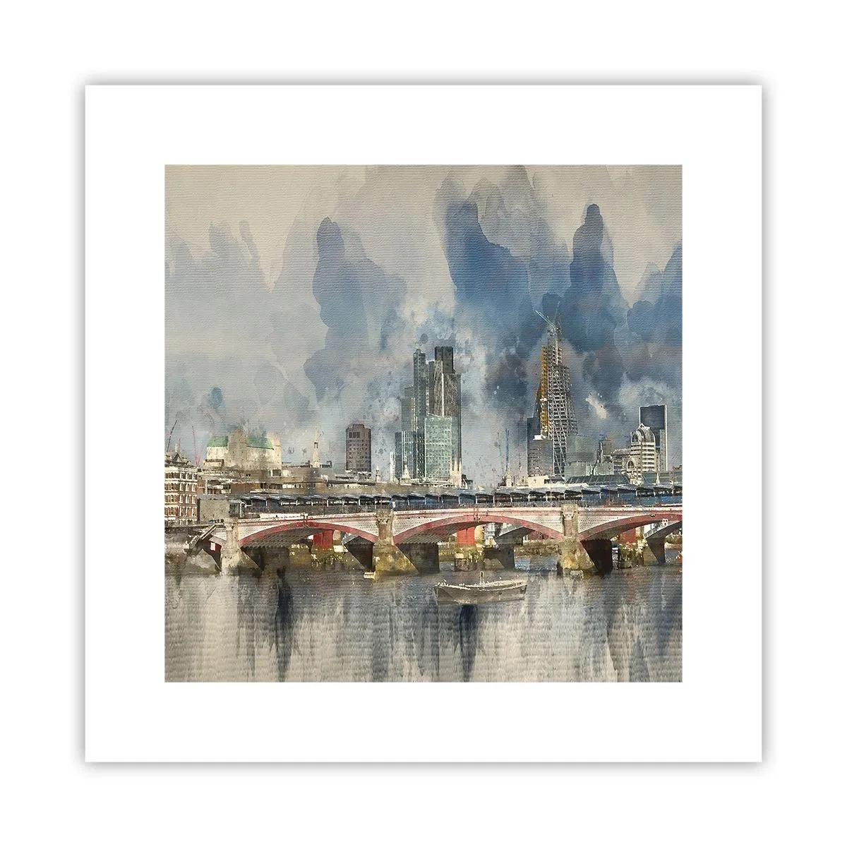 Affisch - London i hela sin prakt - 30x30 cm