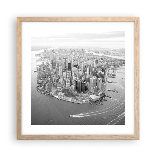 Affisch i ram av ljusek - Hur man inte älskar? - 40x40 cm