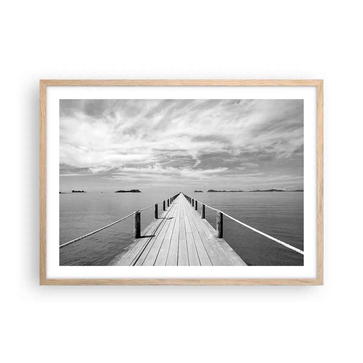 Affisch i ram av ljusek - Kanske en resa... - 70x50 cm