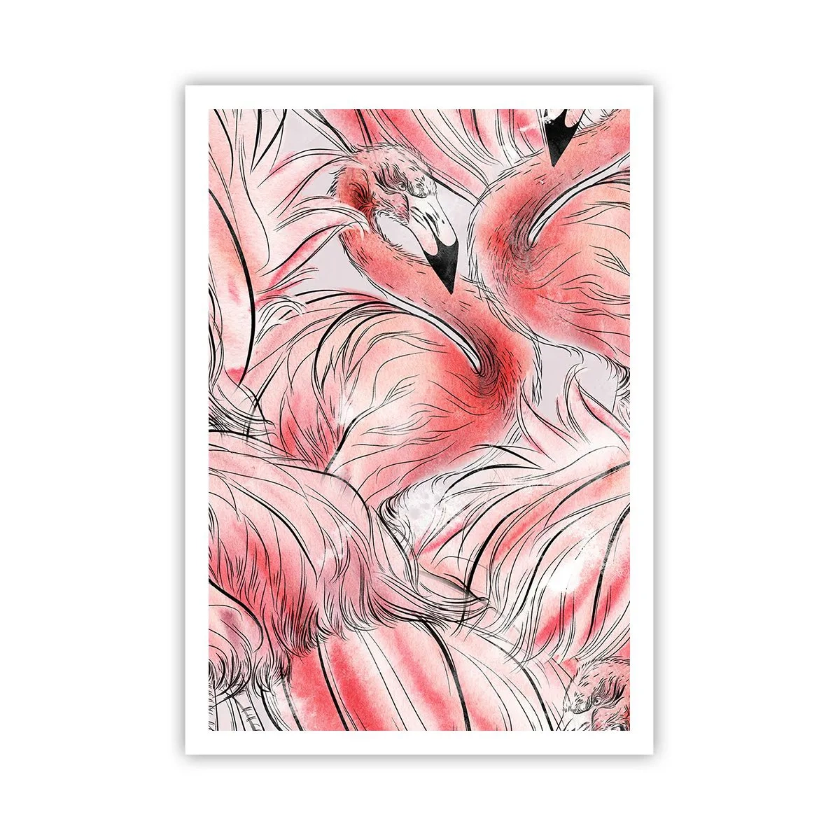 Affisch - Fåglarnas corps de ballet - 70x100 cm