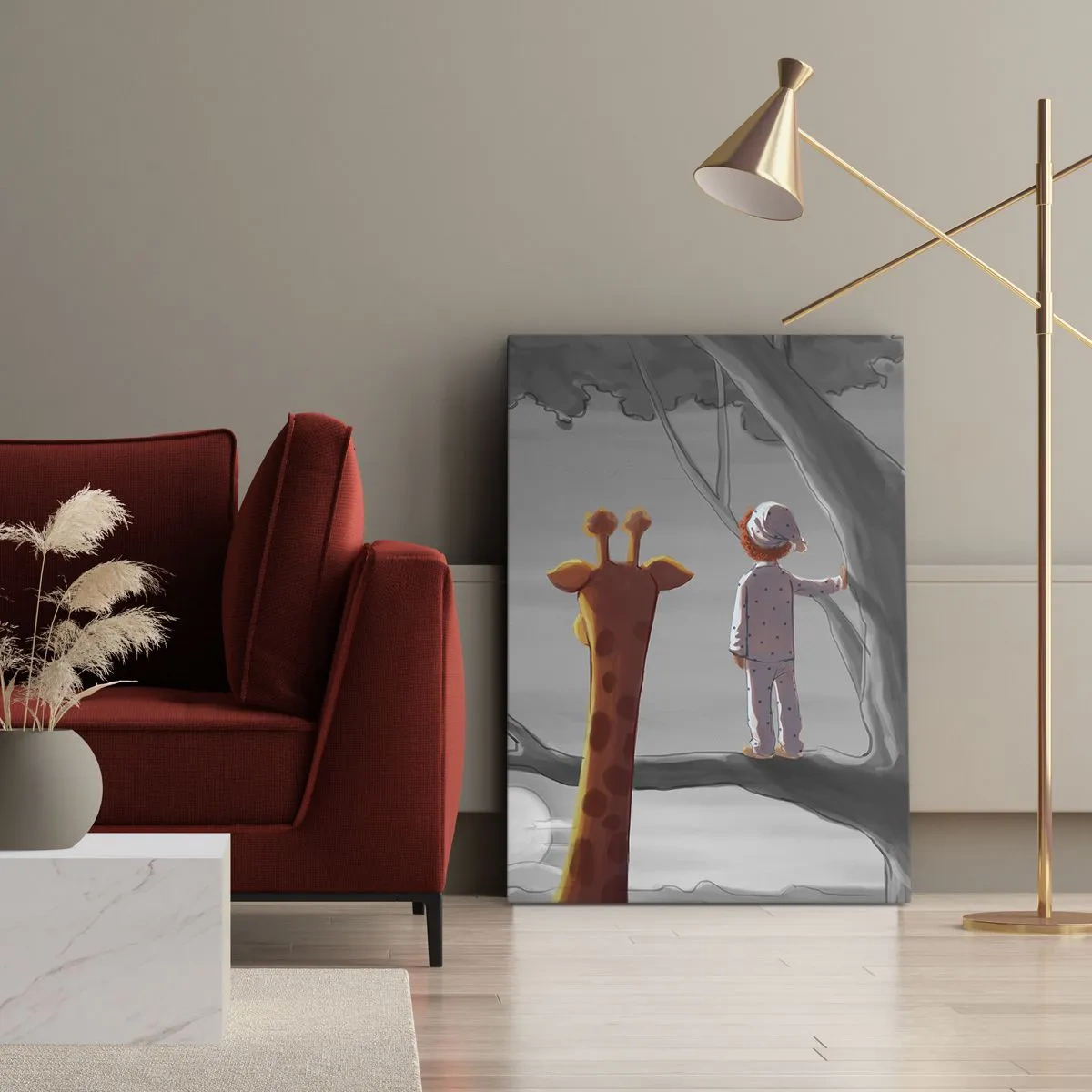 Canvastavla - Bild på duk - Det händer på riktigt - 80x120 cm