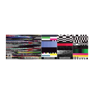 Provbit av självhäftande fototapet Deluxe Sticker - Verklighetens kontrollbild - Abstraktion, Bit, Digitalt brus - 100x30 cm