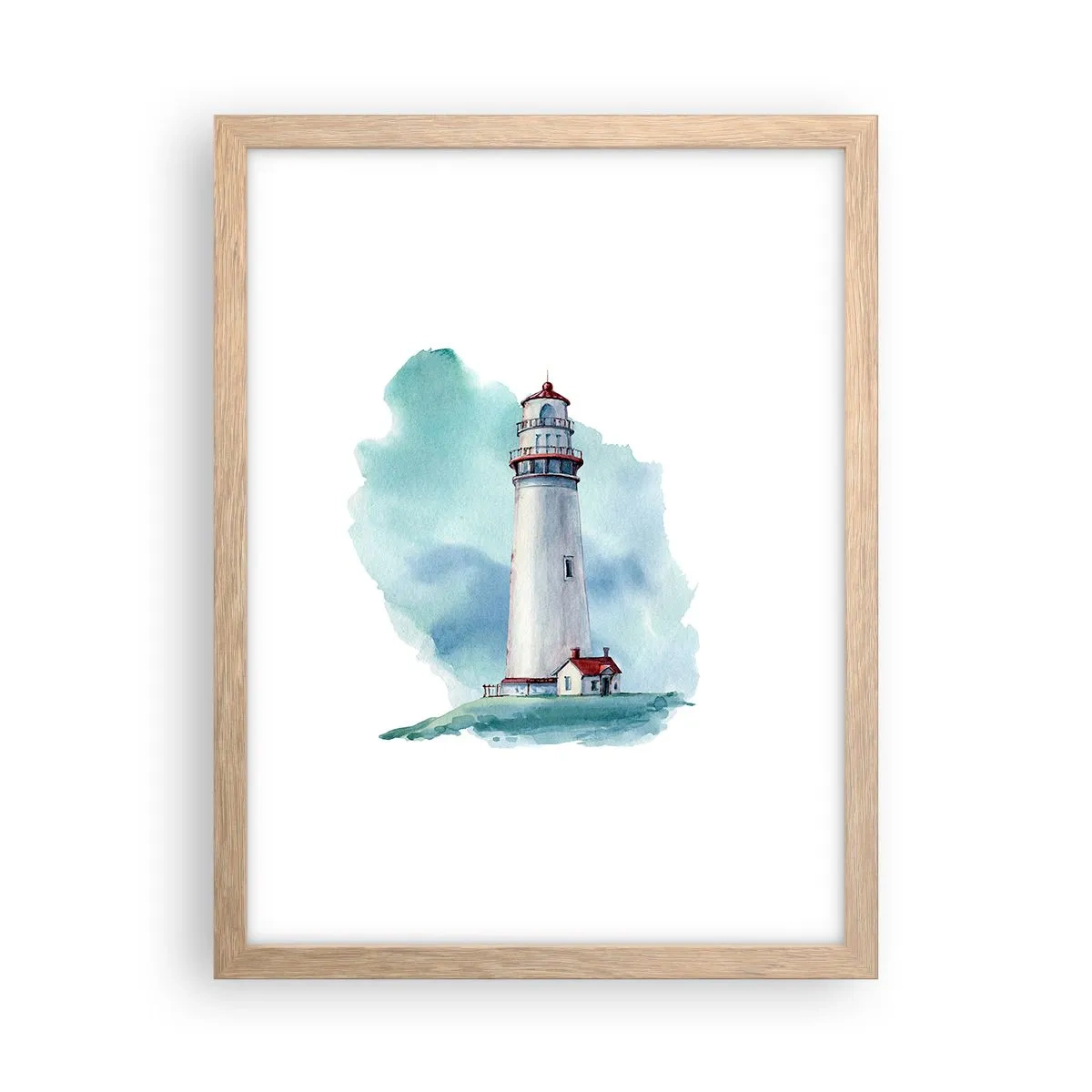 Affisch i ram av ljusek - Milda syster av det blåa - 30x40 cm