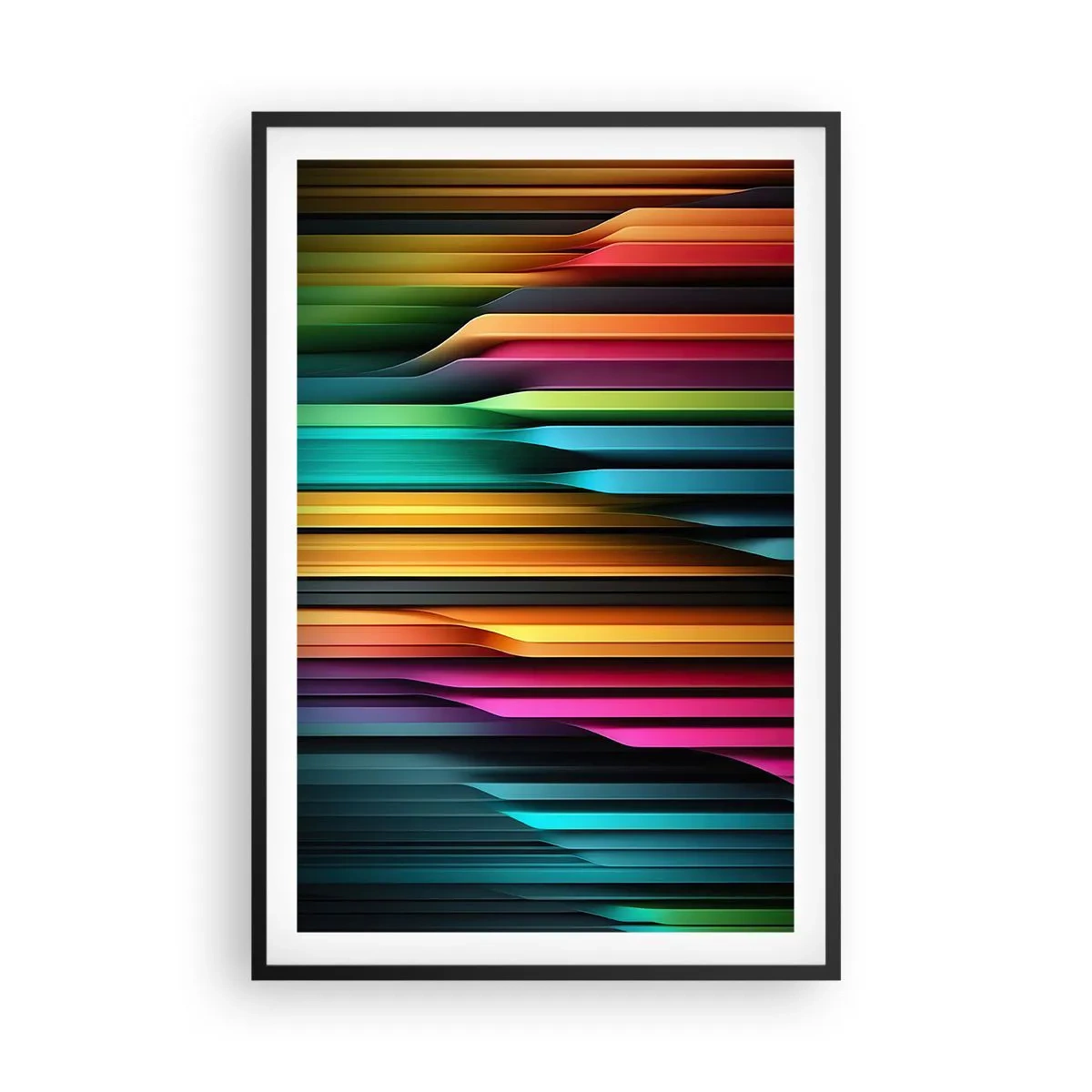 Affisch i svart ram - Lysande orgel - 61x91 cm