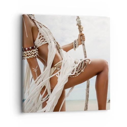 Canvastavla - Bild på duk - Solens prästinna - 30x30 cm