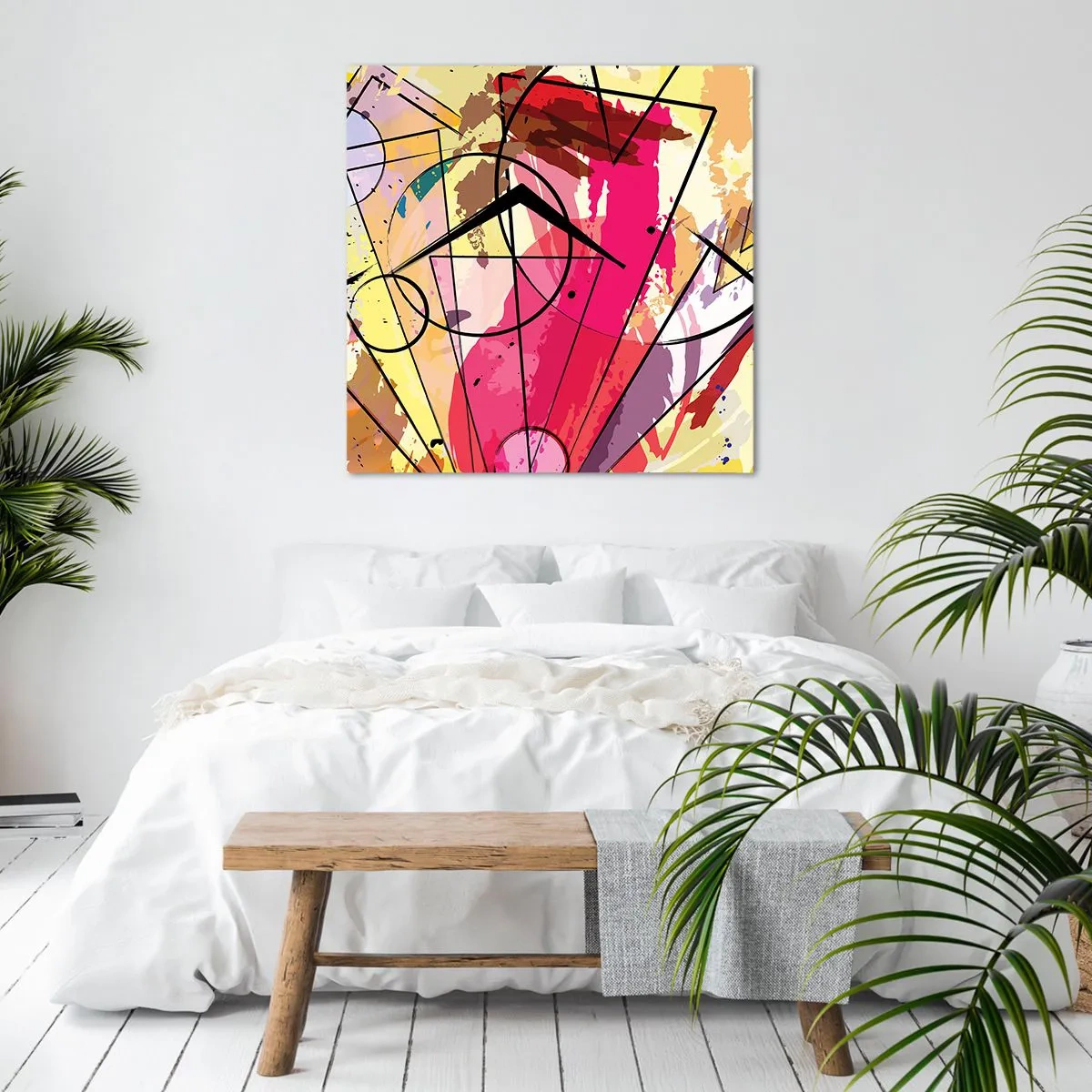 Canvastavla - Bild på duk - Explosion  - 70x70 cm