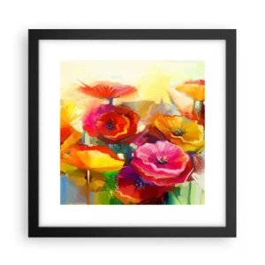 Affisch i svart ram - Inte bara rött - 30x30 cm