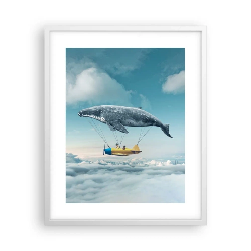 Affisch i vit ram - Varför inte? - 40x50 cm