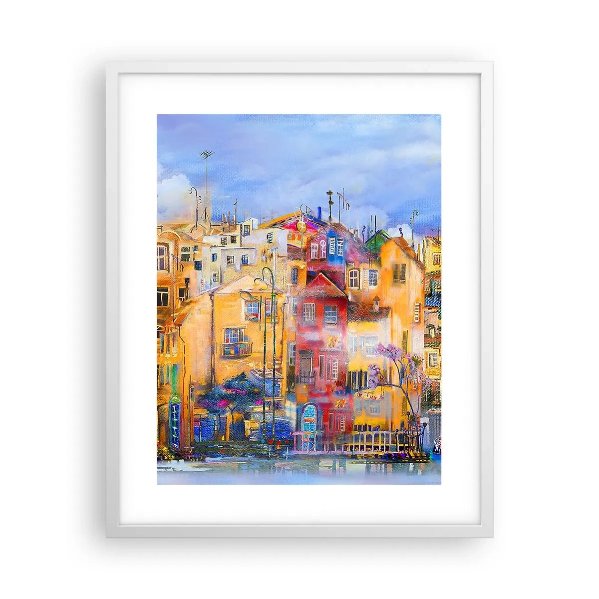 Affisch i vit ram - Vi är tillsammans - 40x50 cm