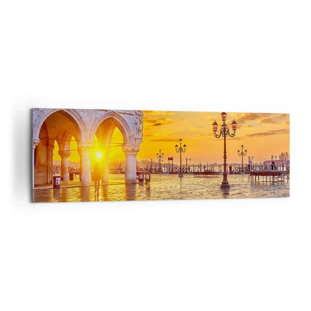 Canvastavla - Bild på duk - Var är alla? - 160x50 cm