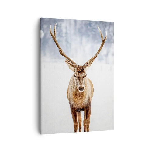 Canvastavla - Bild på duk - Rakt från snödimman - 50x70 cm