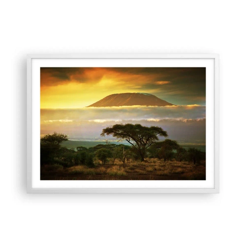 Affisch i vit ram - Resenärens dröm - 70x50 cm