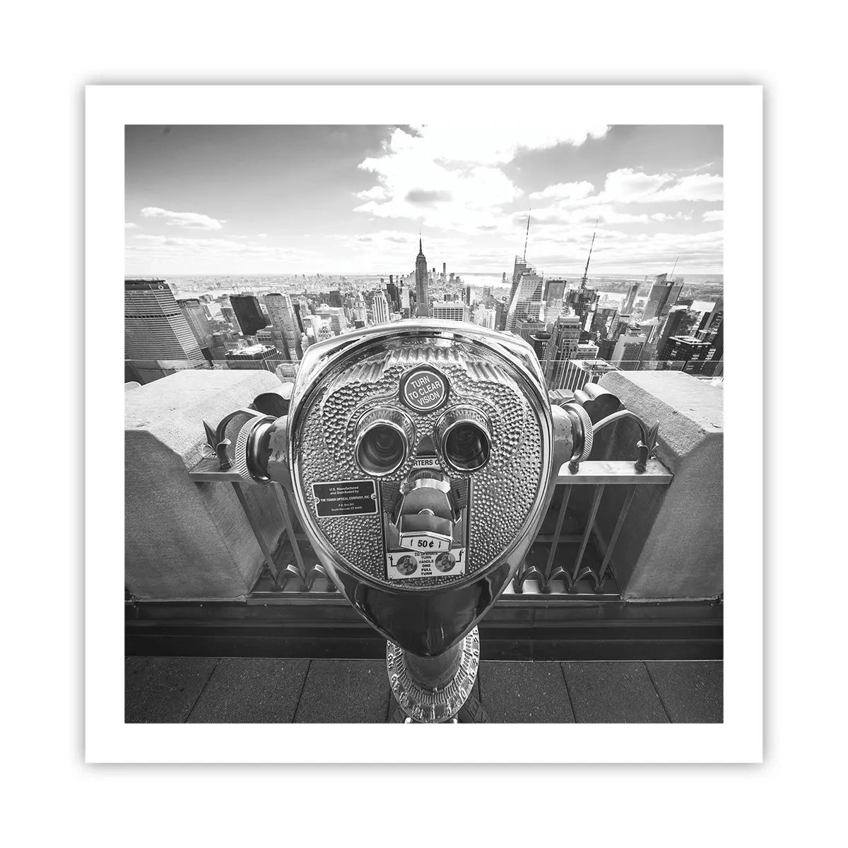 Affisch - Stad över städerna - 60x60 cm