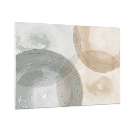 Glastavla - Bild på glas - Världars samspel - 100x70 cm