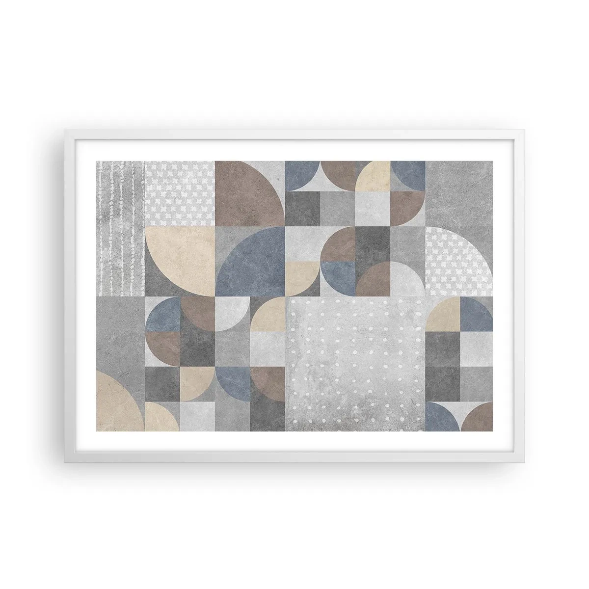 Affisch i vit ram - Keramisk fantasi - 70x50 cm
