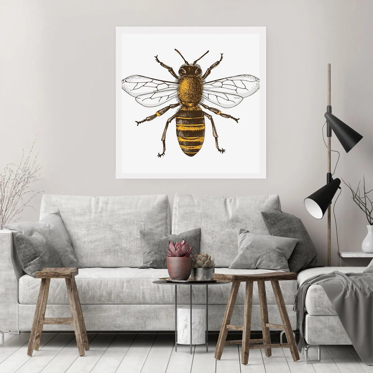 Affisch - Vackert och bra - 40x40 cm