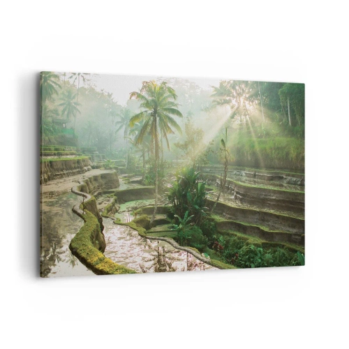 Canvastavla - Bild på duk - Växa upp i solsken - 120x80 cm