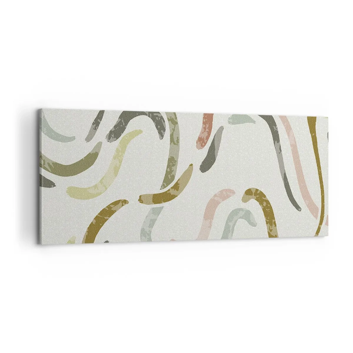 Canvastavla - Bild på duk - Abstraktionens glada dans - 100x40 cm