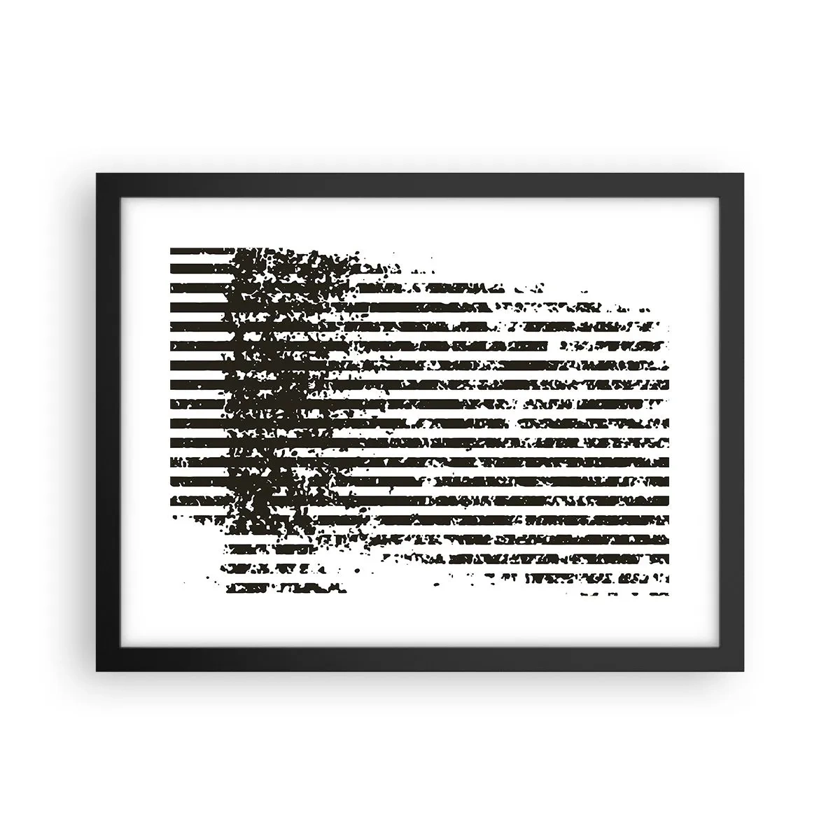 Affisch i svart ram - Rytm och brus - 40x30 cm