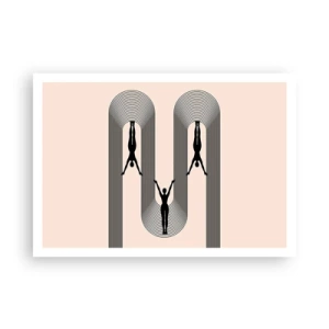 Affisch - Upp och ner - 100x70 cm