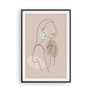 Affisch i svart ram - Flickaktighetens ikon - 61x91 cm