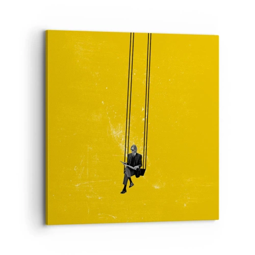 Canvastavla - Bild på duk - En dag som alla andra - 70x70 cm