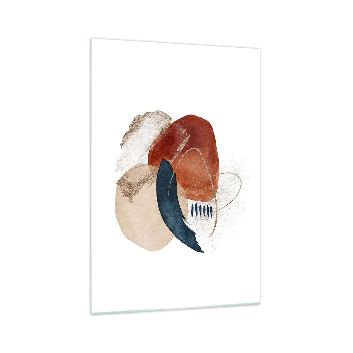 Glastavla - Bild på glas - Oval komposition - 70x100 cm