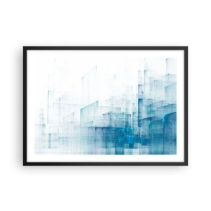 Affisch i svart ram - Hur utrymmet blev till - 70x50 cm