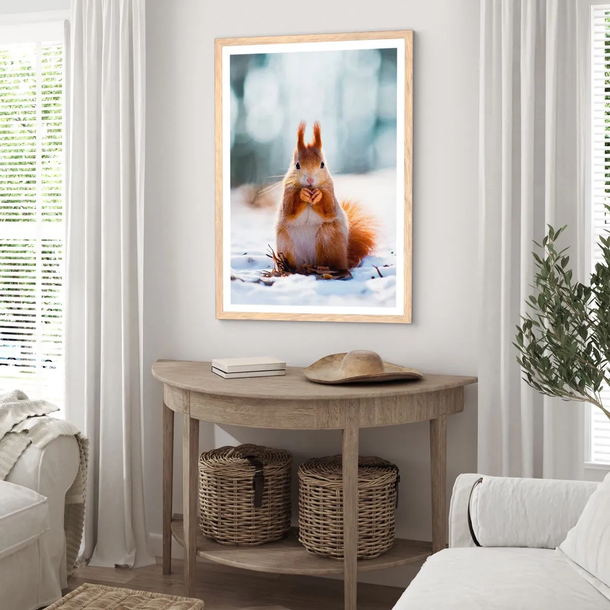 Affisch i ram av ljusek - Vad glor du på? - 50x70 cm