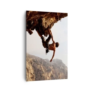 Canvastavla - Bild på duk - Världen i näven - 80x120 cm