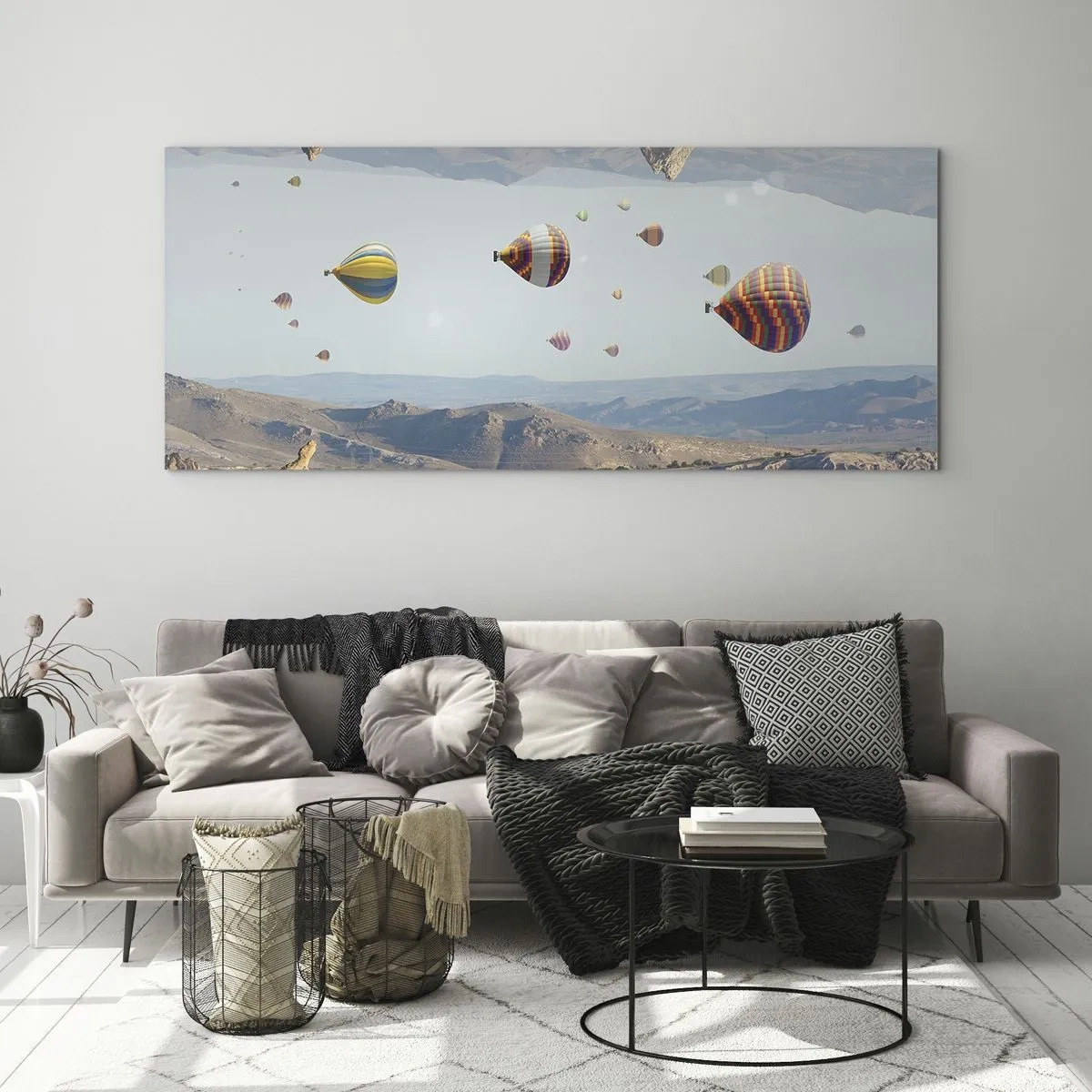Glastavla - Bild på glas - Här är allt möjligt - 100x40 cm