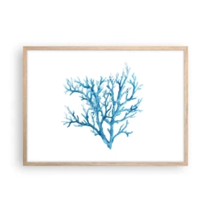 Affisch i ram av ljusek - Marin filigran - 70x50 cm