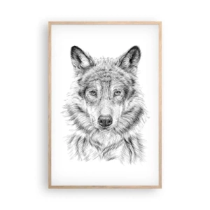 Affisch i ram av ljusek - En född ledare - 61x91 cm