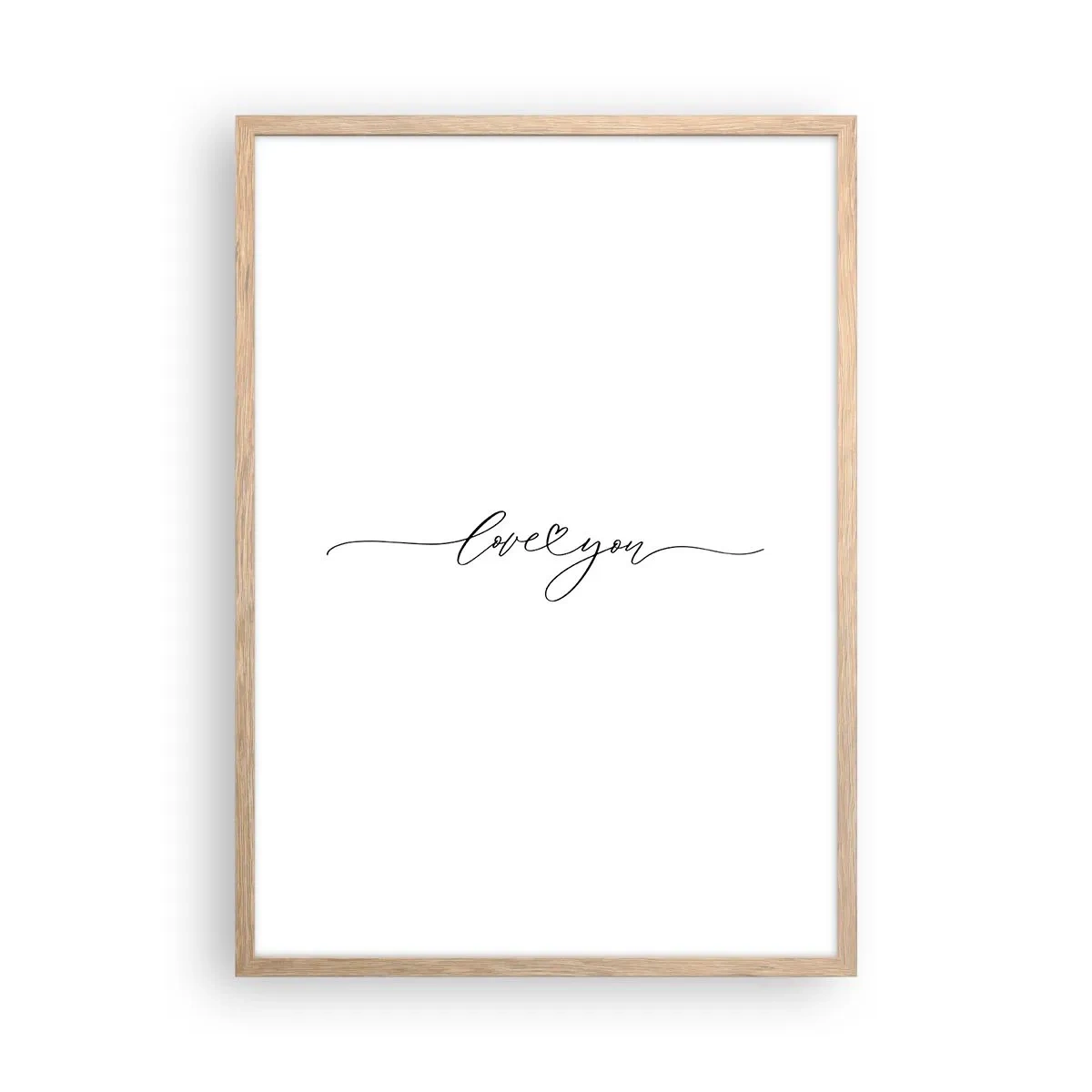 Affisch i ram av ljusek - Svart på vitt - 50x70 cm