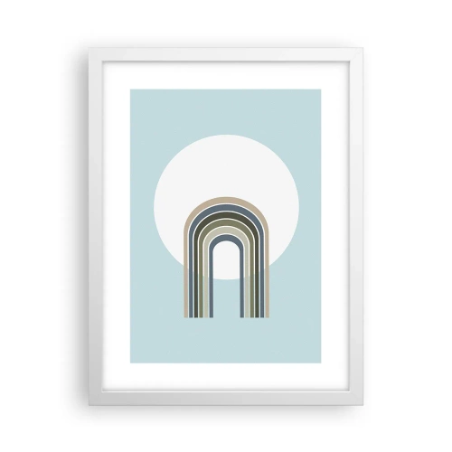 Affisch i vit ram - Ostoppad attraktionskraft - 30x40 cm