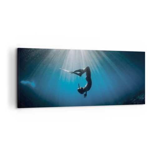 Canvastavla - Bild på duk - Undervattendans - 120x50 cm
