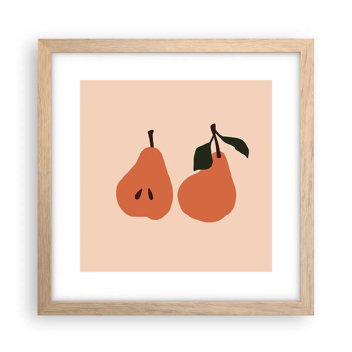 Affisch i ram av ljusek - Bara sötma - 30x30 cm