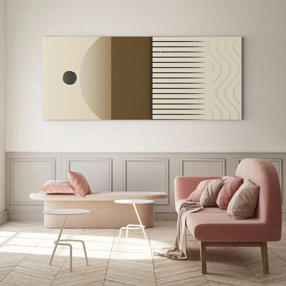 Glastavla - Bild på glas - Olika tillstånd - 160x50 cm