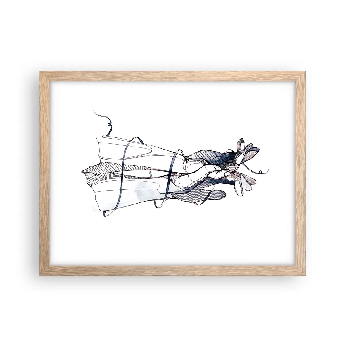 Affisch i ram av ljusek - Smekningens studie - 40x30 cm