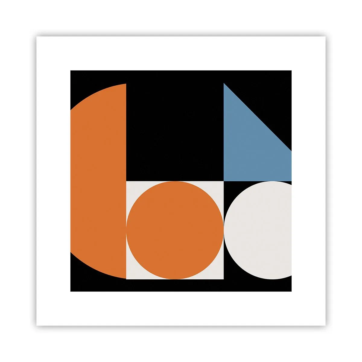 Affisch - Geometriska figurer - 30x30 cm