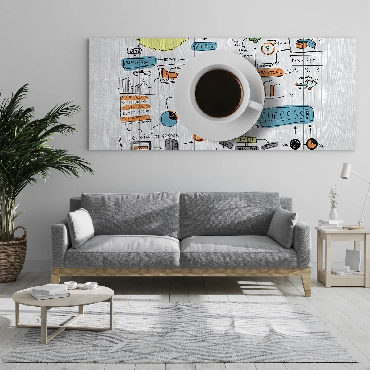 Glastavla - Bild på glas - Rastdags - 120x50 cm